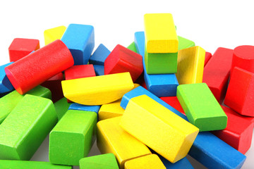 Wooden building blocks