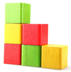 Wooden building blocks