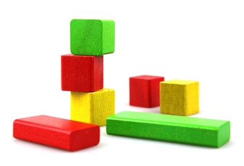 Wooden building blocks