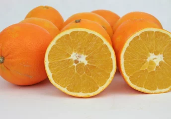 Fotobehang Plakjes fruit Sinaasappels