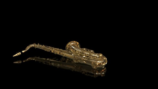 Tenorsax on black