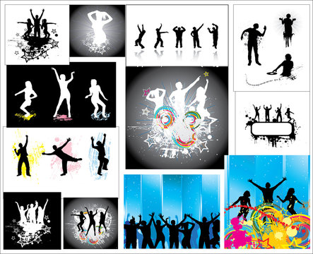 Set Posters of the dancing people.