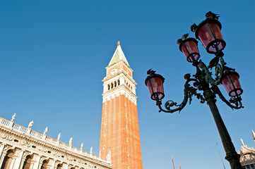 Fototapeta na wymiar San Marco square and campanile. Venice, Italy.