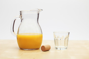 Orange Juice - Fresh in Flagon with Glass and Cork
