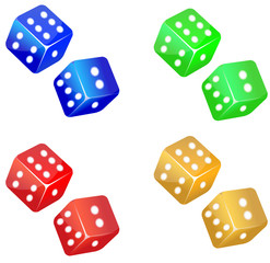 Dices icon set