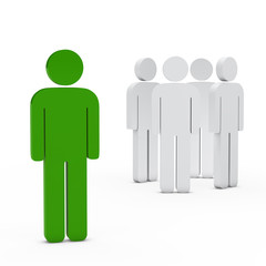 business team leader green