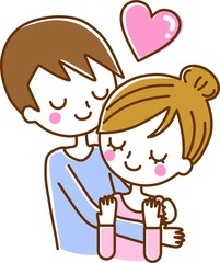カップル　夫婦　愛情