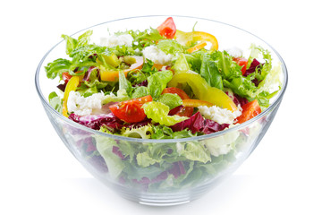 salad with greens and vegetables