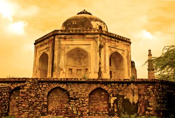 Keuken spatwand met foto New Delhi, Parco Archeologico © lamio