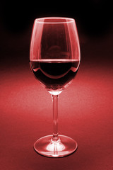 glass of red wine detail