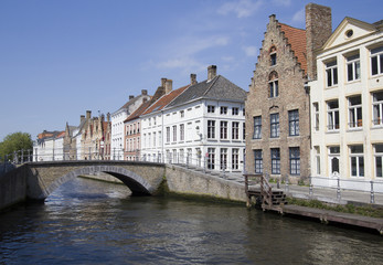 Fototapeta premium Historical Houses in Bruges, Belgium
