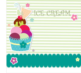 Summer ice cream invitations