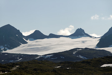 Norwegian mountains in summer.