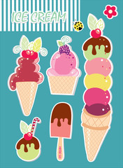 Summer collections ice cream