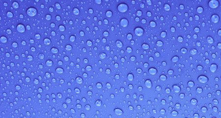 Beautiful blue water drops background