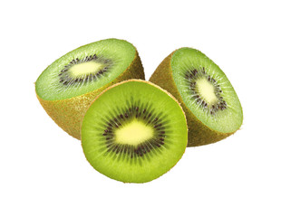 Fototapeta premium fresh kiwi isolated on white
