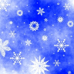 Christmas snowflakes background