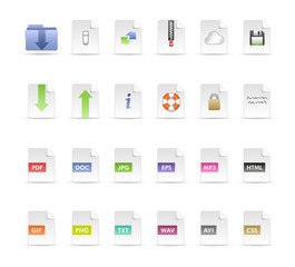 Documents and Folder Icon Set