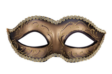 Decorative carnival mask black and gold