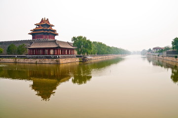 Moat outside foridden city in Beijin