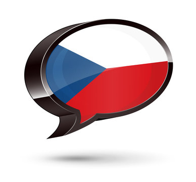 "Czech-Speaking" 3D Speech Bubble