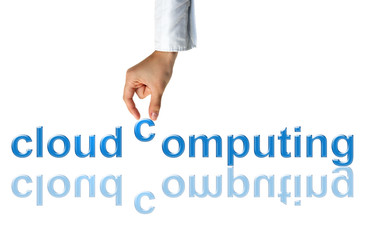 Cloud computing concept,  world wide data sharing