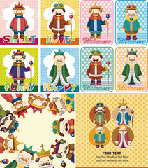 cartoon king card