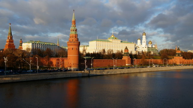 Grand Kremlin Palace in Moscow, time-lapse
