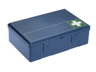 blue ambulance box
