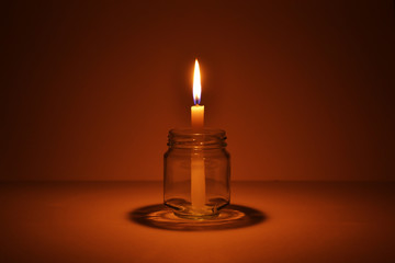 candle in a bottle