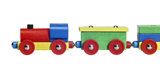 sideways wooden toy train