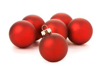 Red Christmas balls.