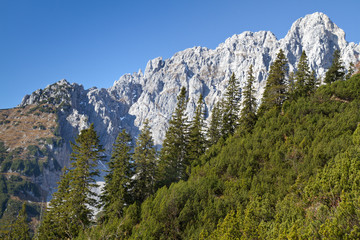 Bergwandern im Zahmen Kaiser, Tirol, Österreich