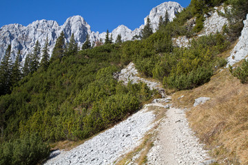 Bergwandern im Zahmen Kaiser, Tirol, Österreich
