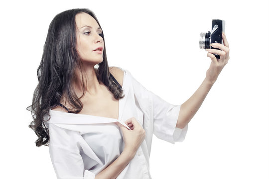 Beutiful photoshooting girl