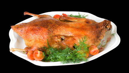 Hot roast duck for xmas