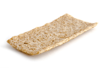 Eine Scheibe Buchweizen-Knäckebrot