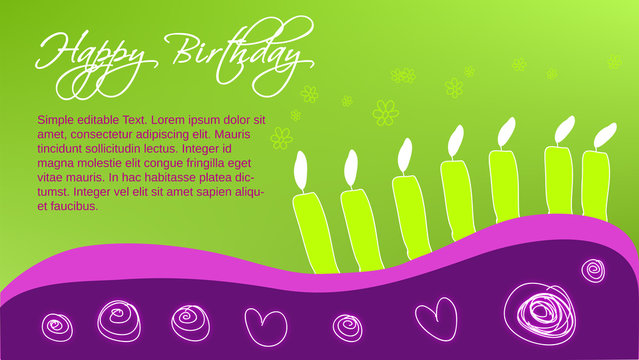 Happy Birthday Love Geburtstag Gl&uuml;ckwunschkarte Liebe