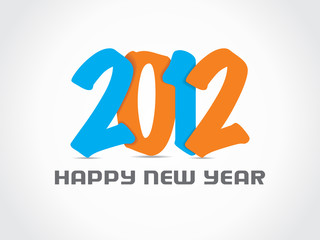 happy new year 2012 background