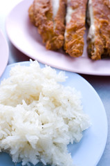 Native Thai style of Sticky rice