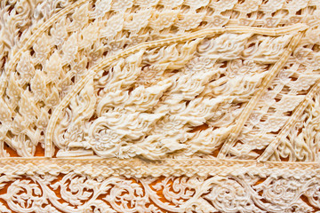 Thai style molding art in Candle Festival at Ubonratchathani