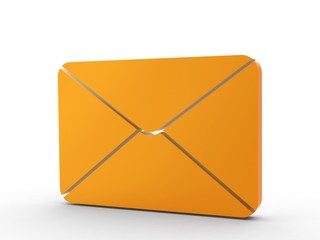 3d Icon Brief orange