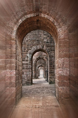 Basilica of Bom Jesus corridor