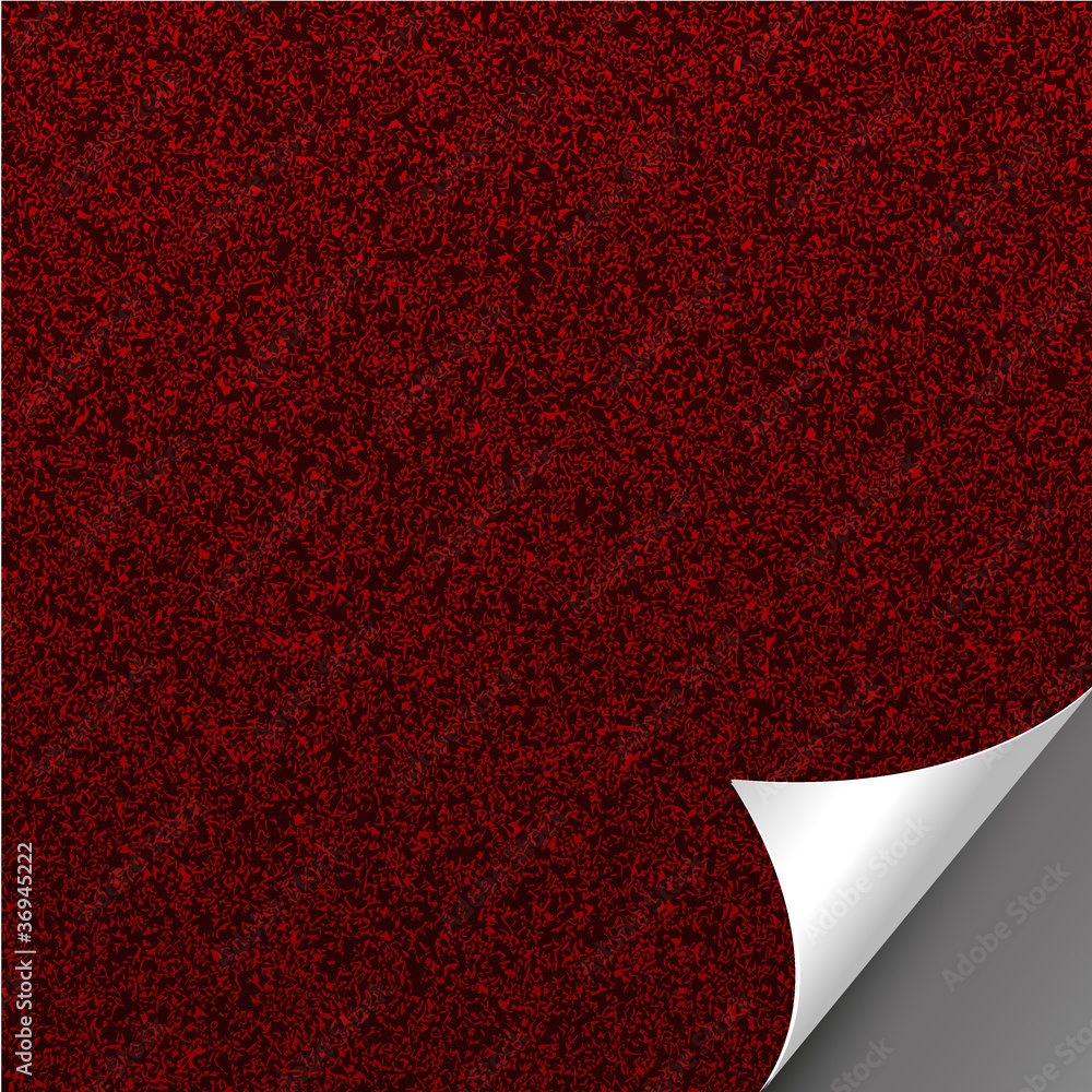 Poster red rough paper with folding page and place for your text