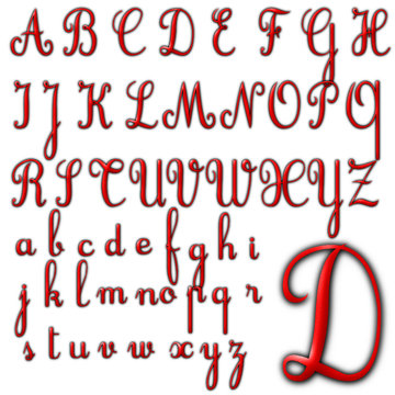 abc alphabet background cursive design