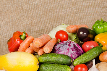 Assortment of fresh vegetables