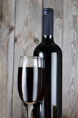Red wine glass