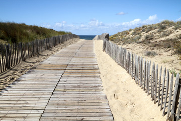 Obraz premium accès par la dune