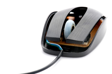 Open Computer Mouse close up