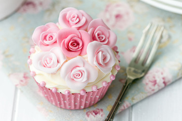 Rose cupcake - Powered by Adobe